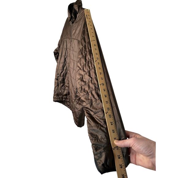 REI Mens M Pertex Quantum Lightweight Nylon Puffer Jacket Packable Outdoor Brown - Picture 4 of 7